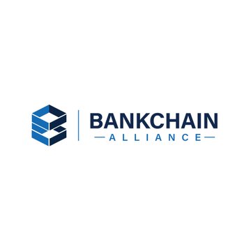 The BankChain Alliance logo, featuring a blue stacked cube icon, appears alongside the announcement of 39 US state bankers associations forming this industry-owned blockchain network targeting a 2027 launch for stablecoins, tokenized deposits, and automated settlement.