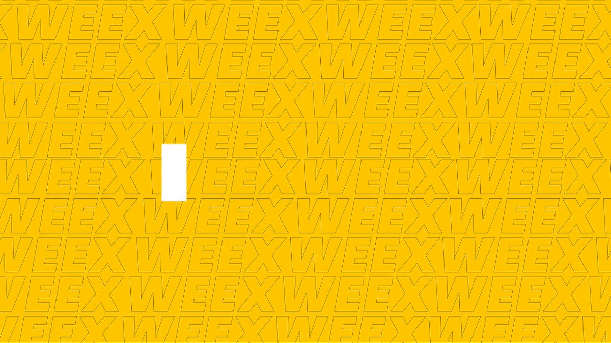The image features a yellow wall with white text, including the words "weeks" and "API", which are related to an app called "weeks API". The text appears to be in French, as indicated by the language used for the text. The image also contains some other text that reads "app.sensor.weex.tech:8106/t/JsB 點擊右上角頭像 下拉進入「API 管理」 點擊「新建 API」 填寫名稱", which is likely a description or information about the app.