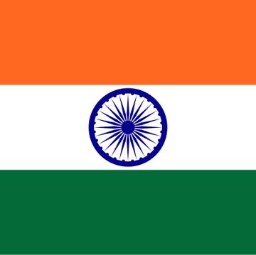 The image displays the national flag of India, featuring horizontal stripes of saffron, white, and green with a blue Ashoka Chakra in the center, visually representing the country referenced in the post about India's Financial Intelligence Unit issuing non-compliance notices to cryptocurrency platforms.
