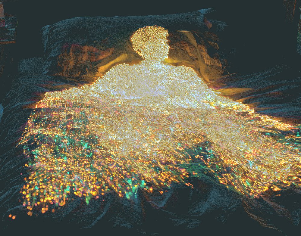 The image features a person's reflection in a mirror, with their body appearing as a golden glow against a dark background. This creates an interesting visual effect that draws attention to the subject. The caption "Dormientis ."2 Eth Reserve" suggests that this image might be related to a post about a Dormientis 2 Eth Reserve or some other topic involving the location where the photo was taken, which is indicated by the text in the caption.