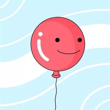 A cartoon pink balloon with a smiling face floats against a wavy blue sky background, visually representing the "Balloonsville" project described in the post — a Solana NFT launch that soared with a 5,000 SOL first mint before crashing when the founder rugpulled.