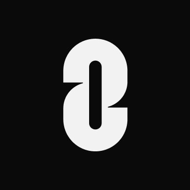 The image displays a stylized white letter or logo on a black background, resembling a mirrored "C" or interlocking shapes that could represent the "Z" in "Zero" or initials related to LayerZero. It serves as a visual branding element accompanying the announcement of LayerZero's Zero mainnet launch.