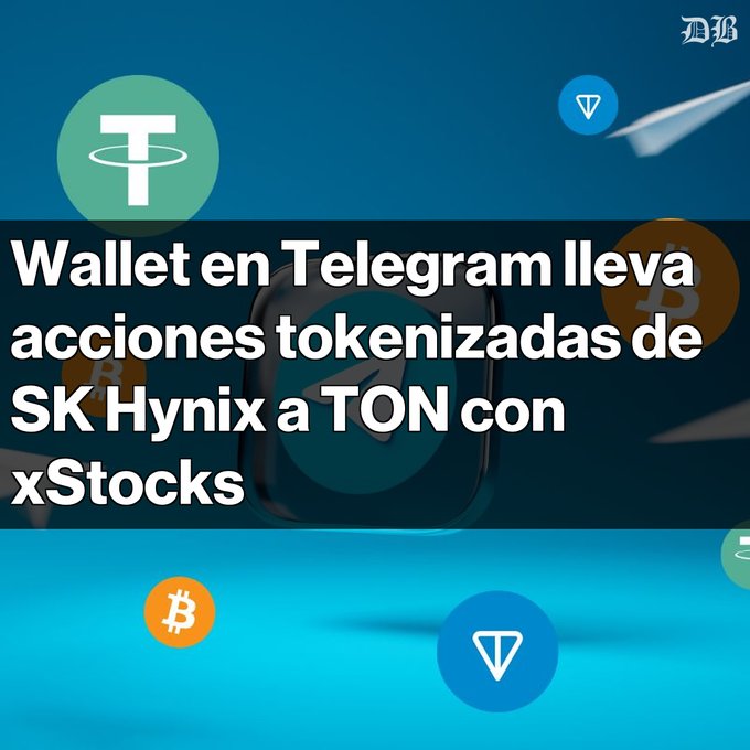 Wallet.en Telegram lleva acciones tokenizadas de SK Hynix a TON con XStocks. The backend features tokenized shares, leveraging blockchain technology to represent ownership of SK Hynix's stock, which has soared due to the company's involvement in the AI boom. This integration on the Telegram Wallet app allows users to access SK Hynix's stock through the xStocks platform.