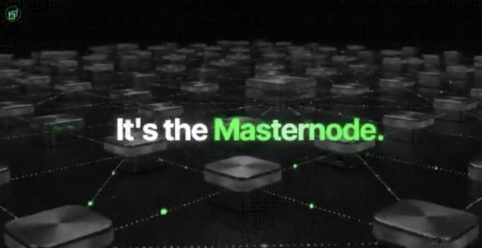 A promotional graphic featuring the text 'It's the Mastermode.' overlaid on a 3D grid of dark cubes with green accents.
