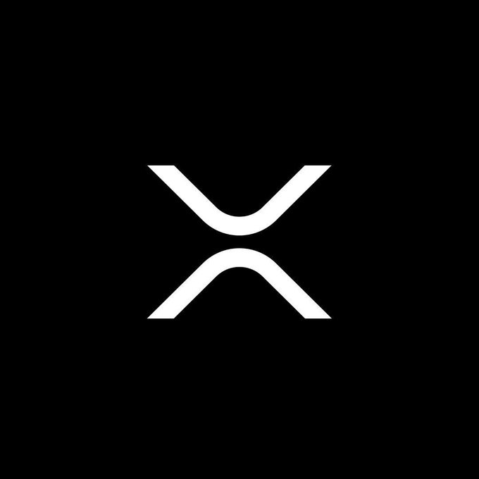 In the image, there are two white symbols that form an X shape against a black background, with "X" positioned above an ETF symbol (XTF). The caption below the image states that only "XRP spot ETFs recorded net inflows last week," which implies that the "X" and its corresponding "R" in XTF have been recording high value. At the same time, other ETF symbols like Bitcoin and Ether are also being mentioned.