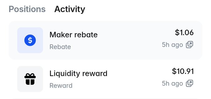 "Another $11 from @Polymarket LP rewards but somehow I'm not feeling that excited as earlier when farming LP Polymarket launched Perps and there' s a good chance it becomes another criteria for future $POLY airdrop in the end, i just hope our consistency pays off probably won't".