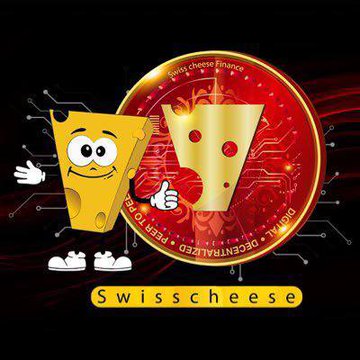 The image features a cartoon cheese character standing next to a golden coin with a Swiss cheese logo on it. Below this, there's text that reads "SWCH is now listed on Gate, MEXC & BingX." This suggests that the SWCH cryptocurrency has been added to these platforms or that there are plans for additional developments in the future. The image also includes a thumbs-up symbol, indicating positive sentiment towards the SWCH project.