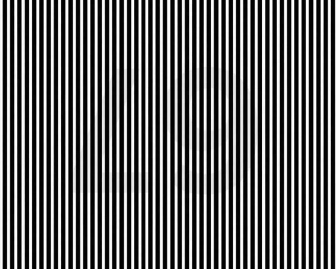 An abstract pattern of vertical black and gray stripes.