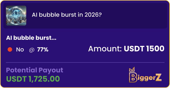 The image shows a bubbleburst graphic with text about an AI bubbleburst and a payment for the event, including details such as the amount and the platform used. The text includes some numbers, suggesting that there are certain numeric elements of interest, likely related to payment or other aspects of this event.
