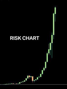 The image displays a "RISK CHART" featuring a candlestick chart that shows a dramatic upward price trajectory, visually reinforcing the post's warning that $ANSEM has already surged significantly and now carries high risk, despite its role in helping meme coins on the SOL ecosystem recover.