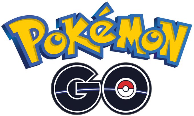 The image displays the Pokémon GO logo, featuring the iconic yellow and blue "Pokémon" text above the "GO" lettering that incorporates a Poké Ball design, serving as visual confirmation of the post's announcement that Pokémon is launching on the SUI blockchain.