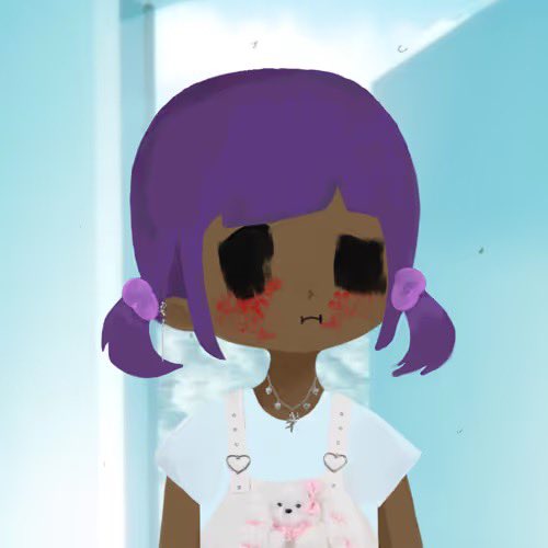 A chibi-style cartoon avatar with purple pigtails, dark skin, and a pink-stained white outfit stands against a cloudy sky background, embodying the playful "Good morning legends" greeting used to introduce a post about @BeldexCoin's privacy-focused Web3 ecosystem.