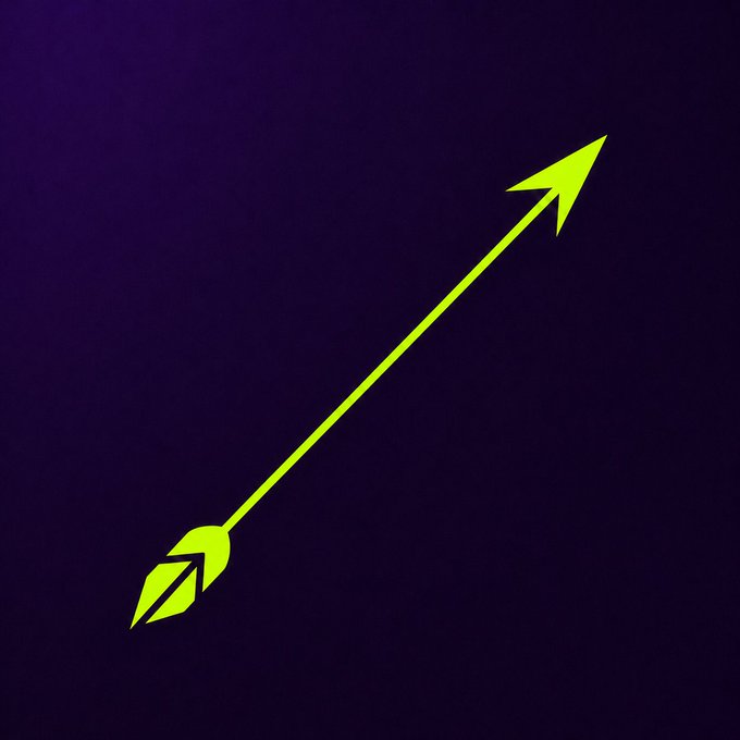 A bright green arrow drawn from a rocket base launches diagonally upward across a dark purple background, symbolizing an upward trajectory. The image visually reinforces the post's message about consistent ecosystem rewards and airdrops driving growth for holders.