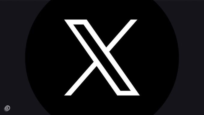 The image displays the X (formerly Twitter) logo, featuring its signature white "X" symbol on a black circular background. This ties directly to the post celebrating positive developments on the X platform's algorithm, with the user expressing enthusiasm about crypto community engagement and upcoming bullish momentum.