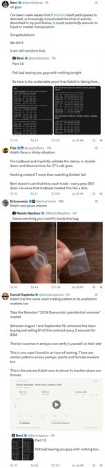 A social media feed post discusses FTX's collapse, stating that CEO Sam Bankman-Fix (sic) and co-founder Gary Wang have a sticky situation with deletions in market manipulation and limited evidence, describing it as 'the biggest loss in crypto'.
