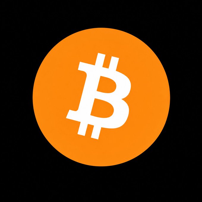 The Bitcoin logo, an orange circle with a white stylized 'B' symbol, displayed on a black background.