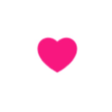 A simple pink heart emoji centered on a white background.