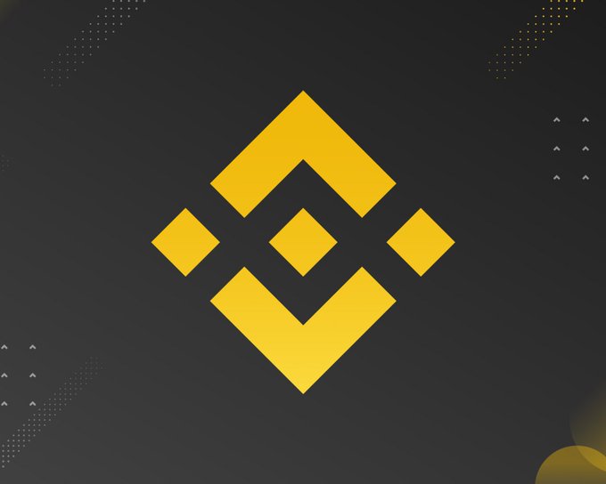 A yellow and black geometric logo centered on a dark background with dotted accent patterns, paired with text highlighting that over 200,000 AI agents are already registered on BNB Smart Chain, positioning the chain as infrastructure built for agent-driven activity rather than just price action.