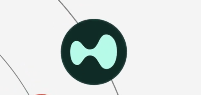 The image shows a green circular logo with a stylized hourglass or bowtie-like symbol in lighter mint green, which appears to be the Hyperliquid cryptocurrency exchange logo, though no text or ticker is visible in the cropped image itself.