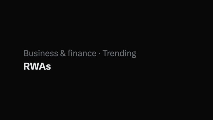 urns of business and finance are presented, with a black background and white text reading "Business & Finance - Trending" and "RWAAs".