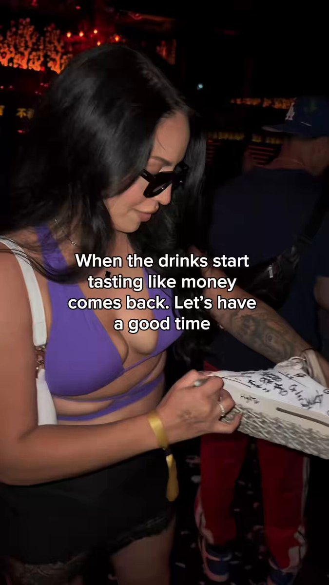 "Don't sell your $SOL". This phrase could be a reference to a social media post or an advertisement encouraging people not to waste money by buying drinks they don't like. The image of a woman signing autographs suggests that she might have been involved in promoting this message, as her presence and actions convey the importance of the cause.