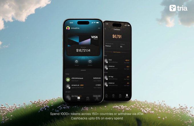 The image shows two cell phones with different apps displayed on them. The first phone has an app that says "For digital finance to go mainstream", while the second phone has a different app. Both phones are turned on, showing their screens clearly. The text in the image suggests that these apps might be related to digital finance or mobile payments and could potentially help users manage their finances more efficiently.