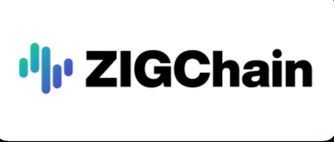 The image displays the ZIGChain logo, featuring a stylized "W"-like icon in teal and purple alongside the bold black text "ZIGChain." It serves as branding for the post discussing ZIGChain's partnership with @ADIChain_ focused on RWA infrastructure and the challenge of connecting tokenized assets to capital.