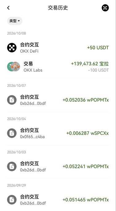 交易历史 OKX Labs