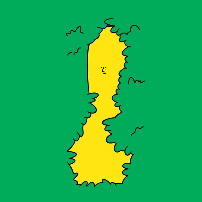 A hand-drawn illustration depicts a yellow guitar (or similar stringed instrument) on a green background, serving as a simple artistic representation associated with the post's identifier "GN Gamba 0xadd813844a8bdaeea205784f14eb004e98ab85f2."