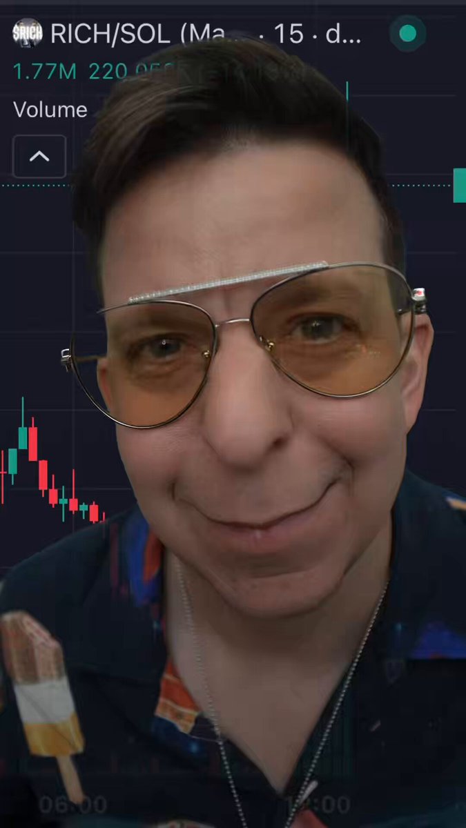 The image features a man wearing sunglasses, an orange shirt, and gold earrings, with his face blurred out for privacy reasons. At the top of the photo, there are elements related to stock trading such as dollar values, charts, and a computer screen displaying stock information. The presence of these elements suggests that the man in the image might be interested in investing or finance topics.