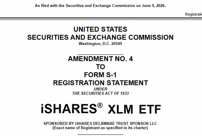 The image shows a white background with black text that reads "As filed with the Securities and Exchange Commission on June 9, 2016". The text also mentions that this is a Form S-1 Registration Statement for an ETF sponsored by iShares Delaware Trust LLC.