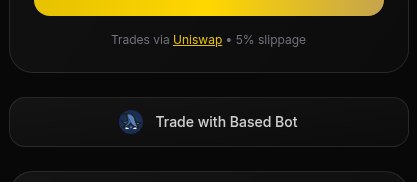 The image features a post about trading with Based Bot, which suggests that there might be an uniswap or noxa fun feature available at a particular token page. The post contains text related to trading options for both Uniswap and Noxa fun on Robinhood, indicating the availability of these trading bots on their platform. It is worth noting that the image has been cropped down to focus on the relevant information within the post rather than overwhelming viewers with unnecessary details or distractions.
