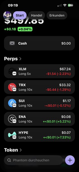 The image shows a phone screen with various app settings displayed, including apps for currency conversion and stock trading. The screen also includes icons representing different cryptocurrency trading platforms, such as Bitcoin, Etherum, Ripple, and Litecoin. Additionally, there is an option for adding or removing tokens from the app store and a button that says "Start" on it. The background of the image appears to be dark grey with some text in front of the phone screen.