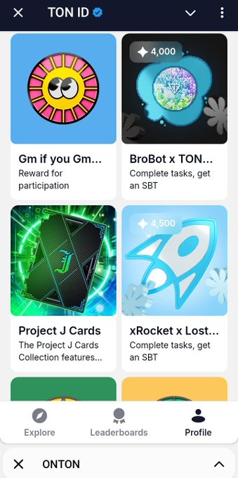 The image shows an iPhone screen with several app icons displayed, including one that says "Project J Cards" and another that reads "X-Rockets Lost." The phone's screen also displays a message about a leaderboard for a game called "Onton Bot." The user might be interested in playing the game or exploring new apps.