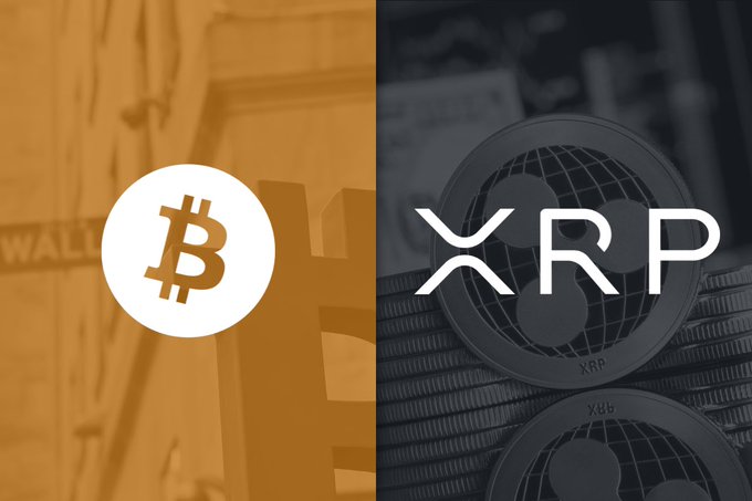 xtrp logo and Bitcoin symbol are displayed against a black background, with the Bitcoin symbol positioned above the XTRP logo.