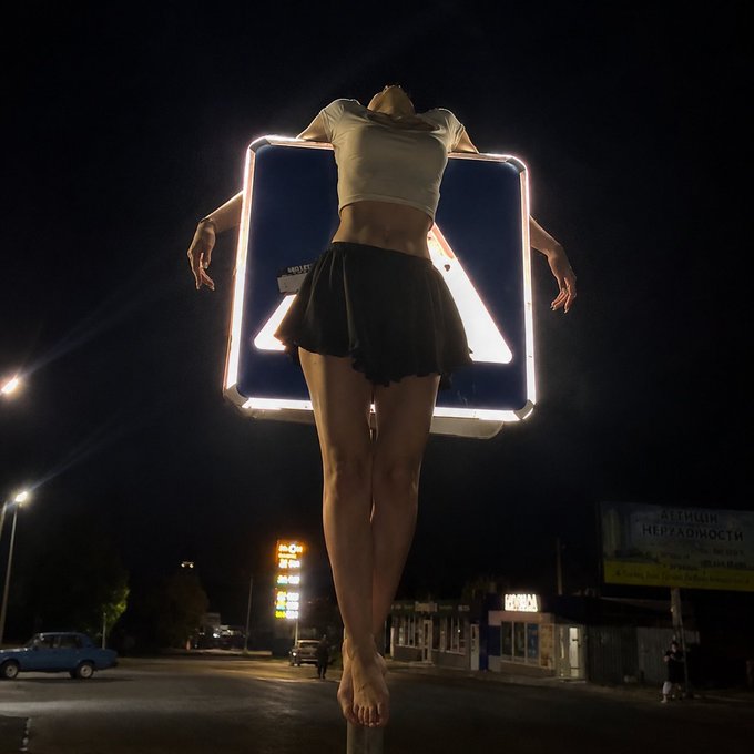 A woman in a white crop top and black skirt poses with arms outstretched in front of an illuminated "TOILET" sign on a nighttime street. The image's surreal, floating composition symbolizes Pendle's goal of elevating PTs from passive fixed-yield assets into dynamic, reusable collateral primitives across DeFi protocols like Aave, Morpho, and Euler.
