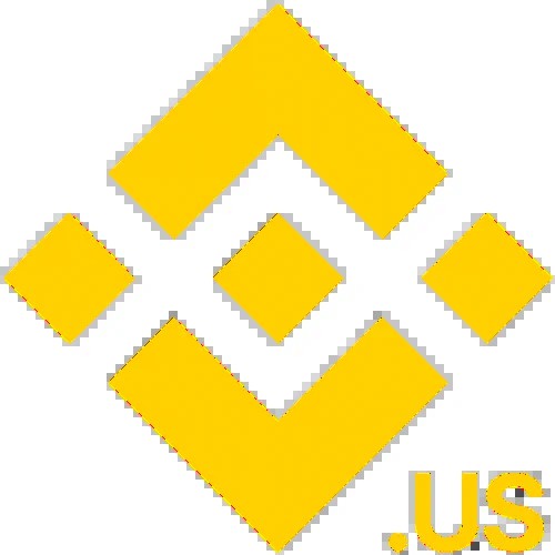 The image displays a yellow geometric logo resembling the Binance (BNB) symbol, composed of a large outer chevron and a smaller inner diamond with ".US" text in the bottom right corner. It appears to be a generic placeholder or stylized graphic unrelated to the BitTorrent/BTTInferGrid topic discussed in the post.