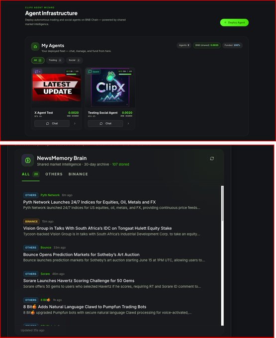 The image features two sides of an internet browser with different screens, both showing a webpage from a financial news website called NewswireTM Brain. One screen shows a side-by-side comparison of these two pages with their corresponding content. The other screen is focused on displaying the actual webpage itself for comparison purposes. There are also several mentions related to game-changing ideas in the finance sector, which may be relevant to this specific website.