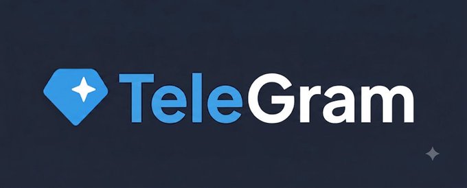 The image features a logo for a company called teleGRAM that uses blue and white colors. The logo consists of a blue diamond with a star inside, surrounded by the text "TON" and "GRAM", which are related to the company's name. The company is known for its failed rebranding attempts in the past, as indicated by the phrase "ton_blockchain". This suggests that while the company has made some changes to its name, it still maintains a connection with the original name of "TON" and "GRAM", which was once used for their branding.