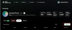 A screenshot of the Solar Official dashboard on the Axis Robotics platform showing portfolio metrics including $106.70 (126), 79.8% reward ratio, 23.2 APY, 1,620 total yield, and 7.9 risk score, likely demonstrating where users would access the new task mentioned in the guide.