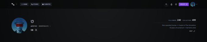 A Twitch profile page for user 'SR_X' showing 0 followers, with a blank profile picture and no recent activity.