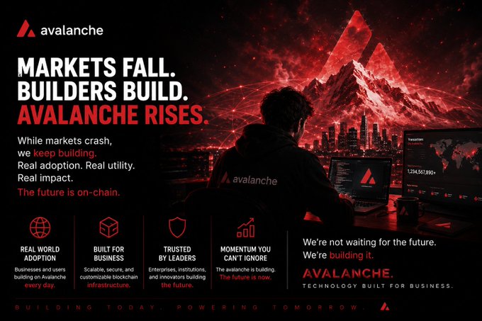 The image features a man sitting at a desk with a laptop computer, surrounded by mountains. There are also other people visible in the scene, suggesting that this could be an advertisement or promotional material for a company related to cryptocurrency or blockchain technology. The text on the poster emphasizes the importance of blockchain and its impact on businesses, as well as the potential benefits it offers.