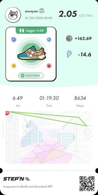 The image shows a fitness app that tracks steps taken, calories burned, distance traveled, and other data related to physical activity. The app displays this information on its screen along with a map of an urban area. The post also mentions that there is a long list of games available for download from the app store.