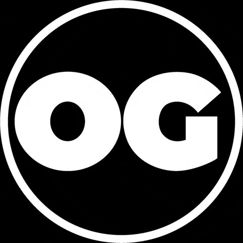 The image features a white circle with the letters "OG" written inside of it, which appears to be the main focus of the image. The background is black, making the white circle stand out prominently. There are no other objects or text present in the image, and the phrase "eth is OG... so no ?" seems unrelated to the content of the image.