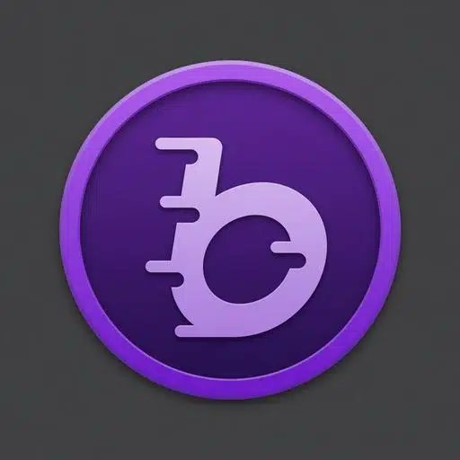 A circular purple logo featuring a stylized "b" symbol designed to resemble a Bitcoin, promoting the official GTA Buckz coin drop scheduled for August 30th. The coin's design blends cryptocurrency aesthetics with gaming branding, visually tying the upcoming release to digital currency themes.