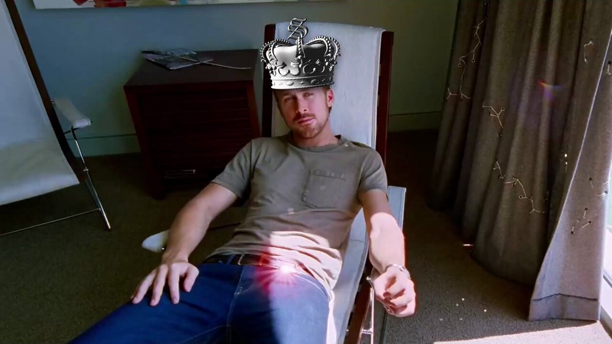The image features a man wearing a crown while sitting in a chair, possibly in his bedroom or living room. He has a red light shining on him from behind, creating an interesting visual effect as he looks directly at the camera. The caption "Life with Solflare in your pocket" suggests that the man is wearing a crown and there's a red light shining on him, which could be interpreted as a playful or humorous scene related to the post about his life.
