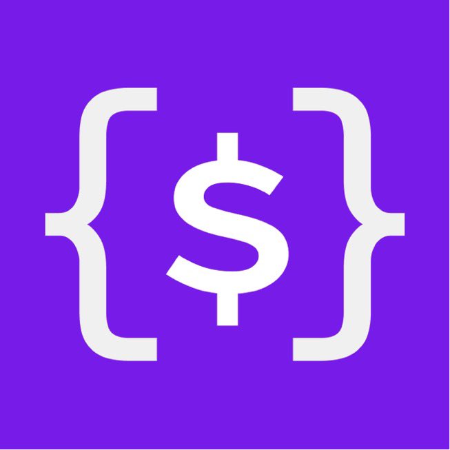 The image displays a white dollar sign "$" enclosed in curly braces "{$}" on a purple background, symbolizing the $SOMI token. It represents the Somnia project logo being used in the post's campaign to highlight the contrast between following trends and identifying genuine opportunities.