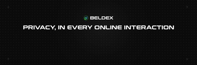 Black background with the 'BELDEX' logo and text reading 'PRIVACY, IN EVERY ONLINE INTERACTION'.