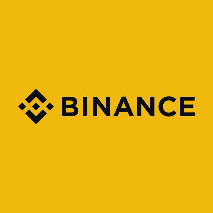 The image displays the Binance logo, featuring a dark gray geometric diamond-shaped icon alongside the word "BINANCE" in bold black lettering, set against a vibrant yellow background. This branding relates to the announcement of Binance's $100 million investment in Circle and a new five-year partnership to expand USDC stablecoin services across its global platform.
