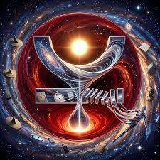 A stylized digital artwork features a glowing hourglass encircled by orbiting planetary rings and cosmic elements, symbolizing the flow of time and value in decentralized finance. The image visually reinforces the post's message about JustLendDAO's role in on-chain lending, with the hourglass representing the dynamic movement of assets like the $6.17B TVL, $3.10B supply, and $127.25M borrowed within its ecosystem.